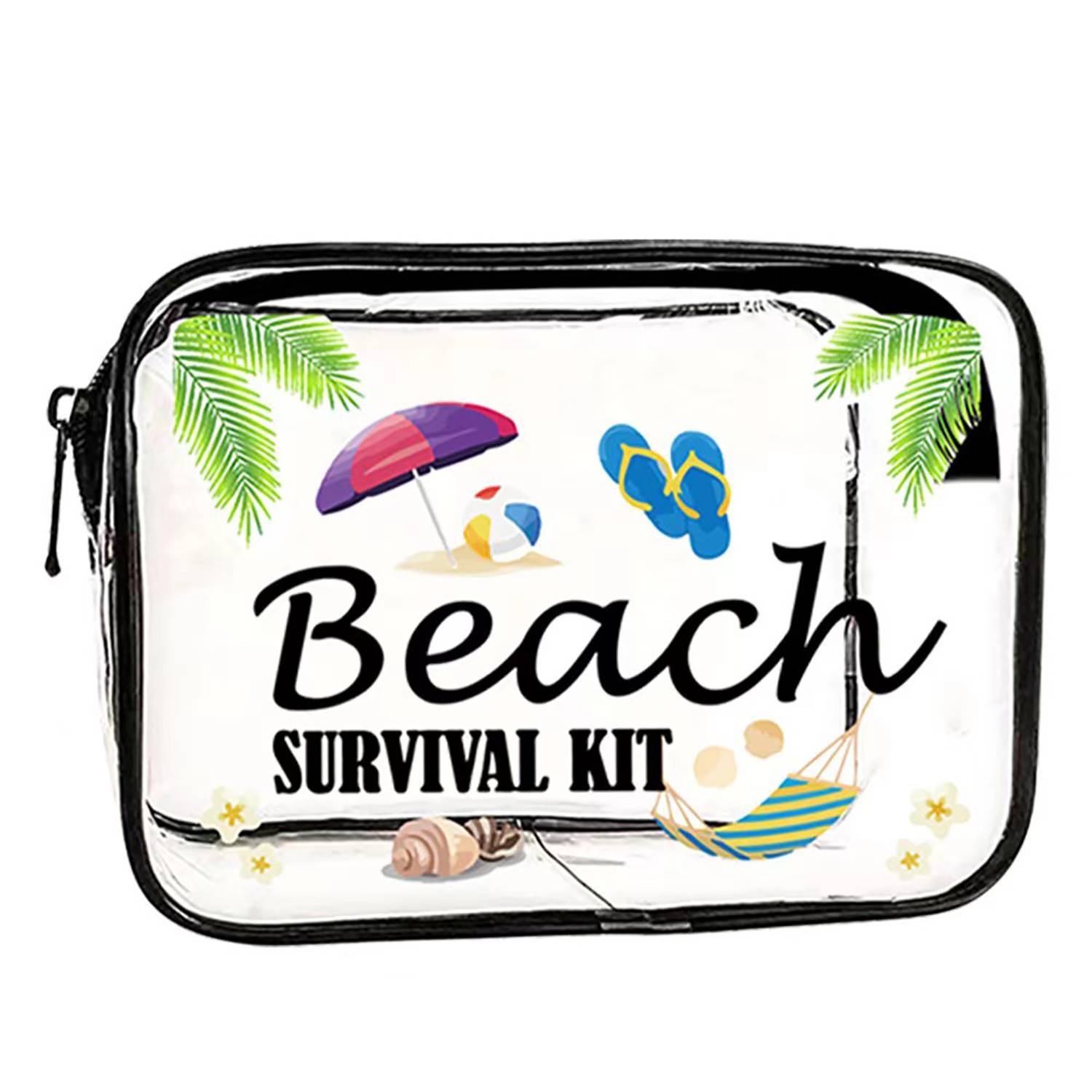 Transparent PVC Waterproof Beach Makeup Organizer Bag 2