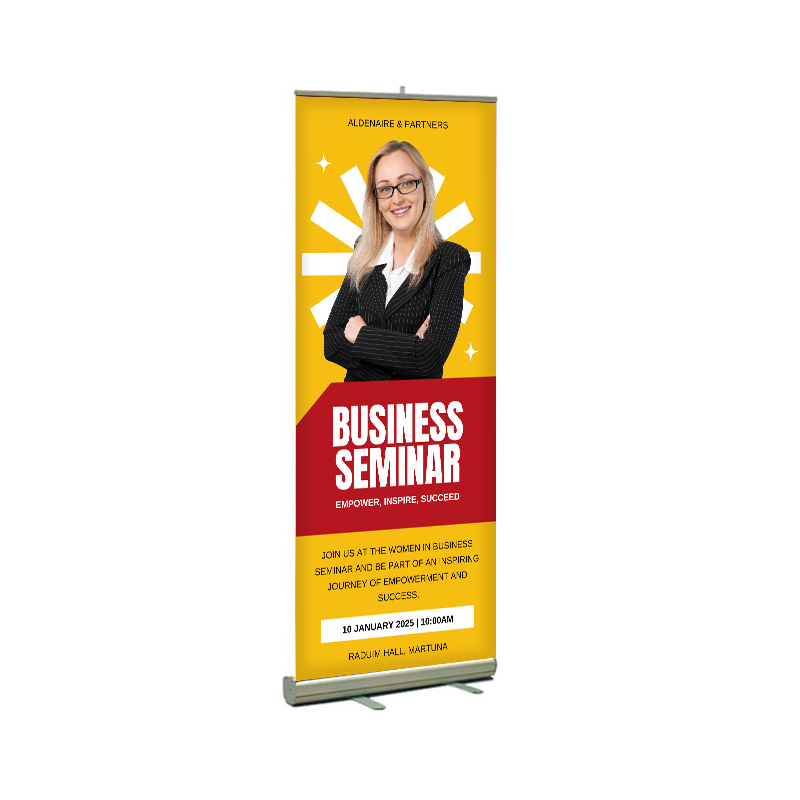 33"W x 80"H Monza™ Retractable Banner Stand, Hardware Only 2