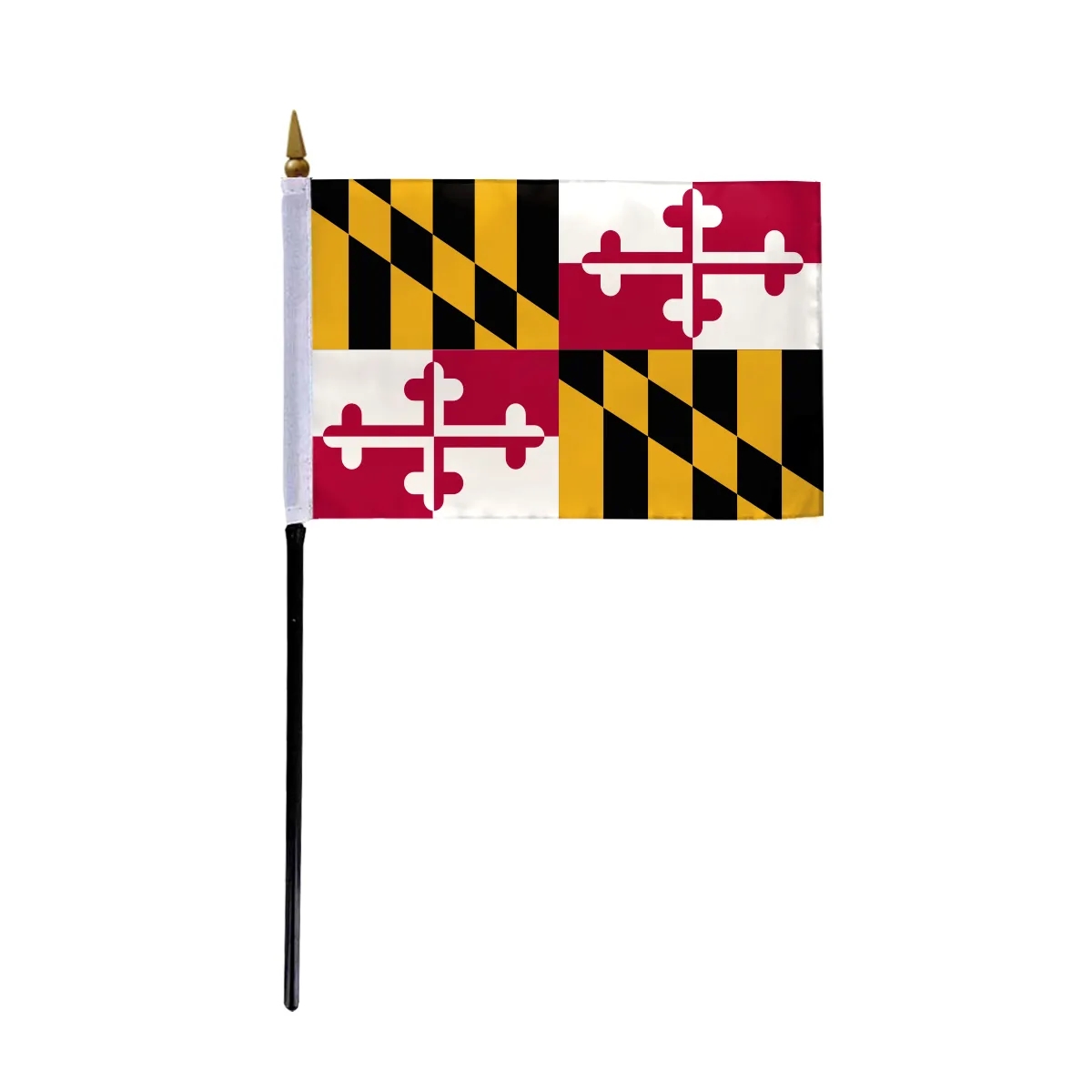 4"x6" & 12"x18'' Maryland ePoly Printed Stick Flags 2