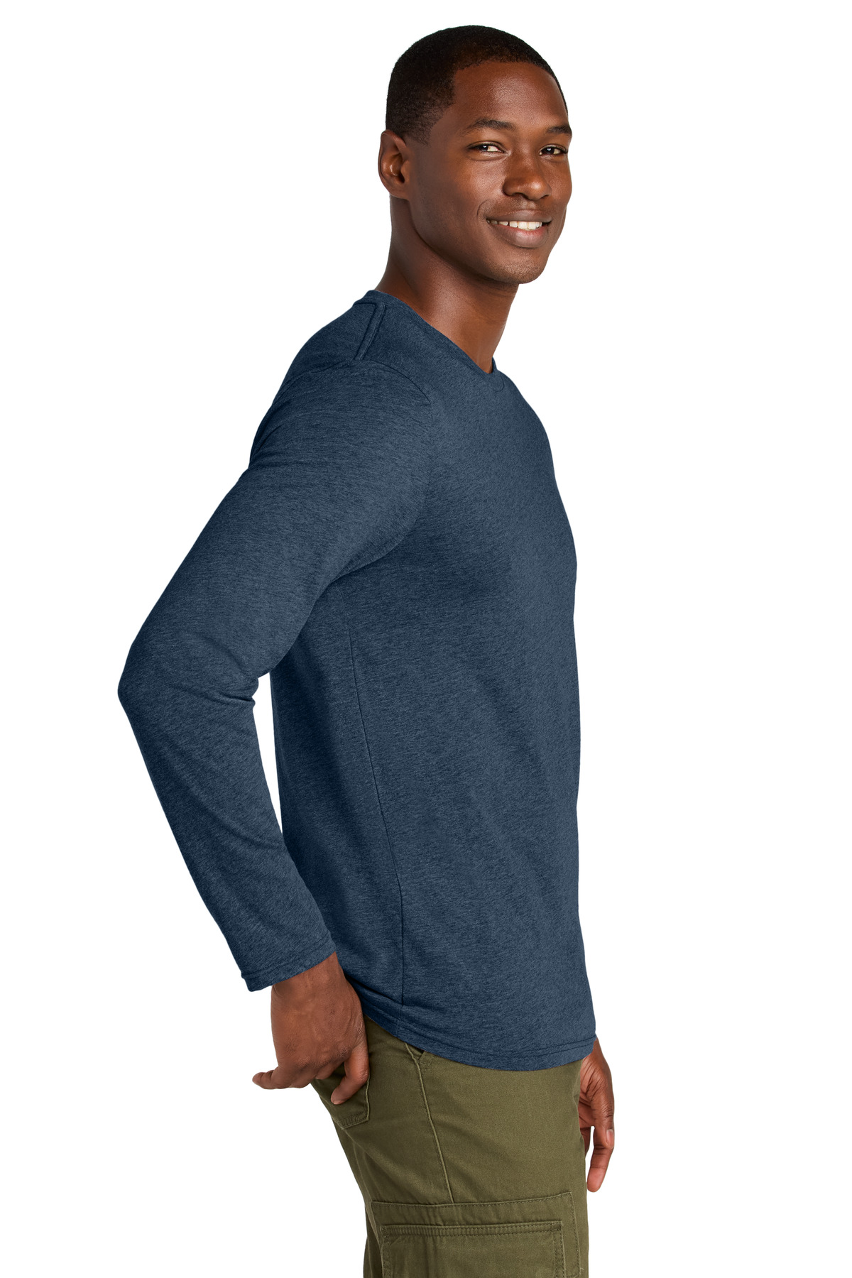 District Perfect Weight CVC Long Sleeve Tee DT185 6