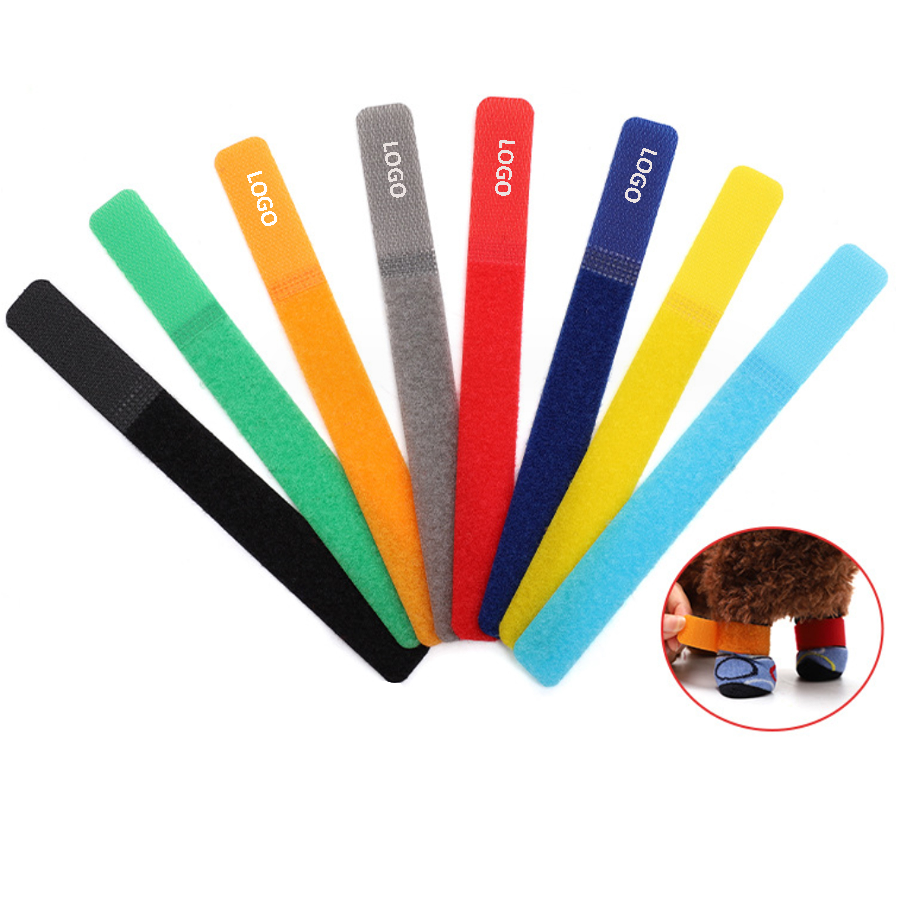 Polyester Hook and Loop Cable Tie 2