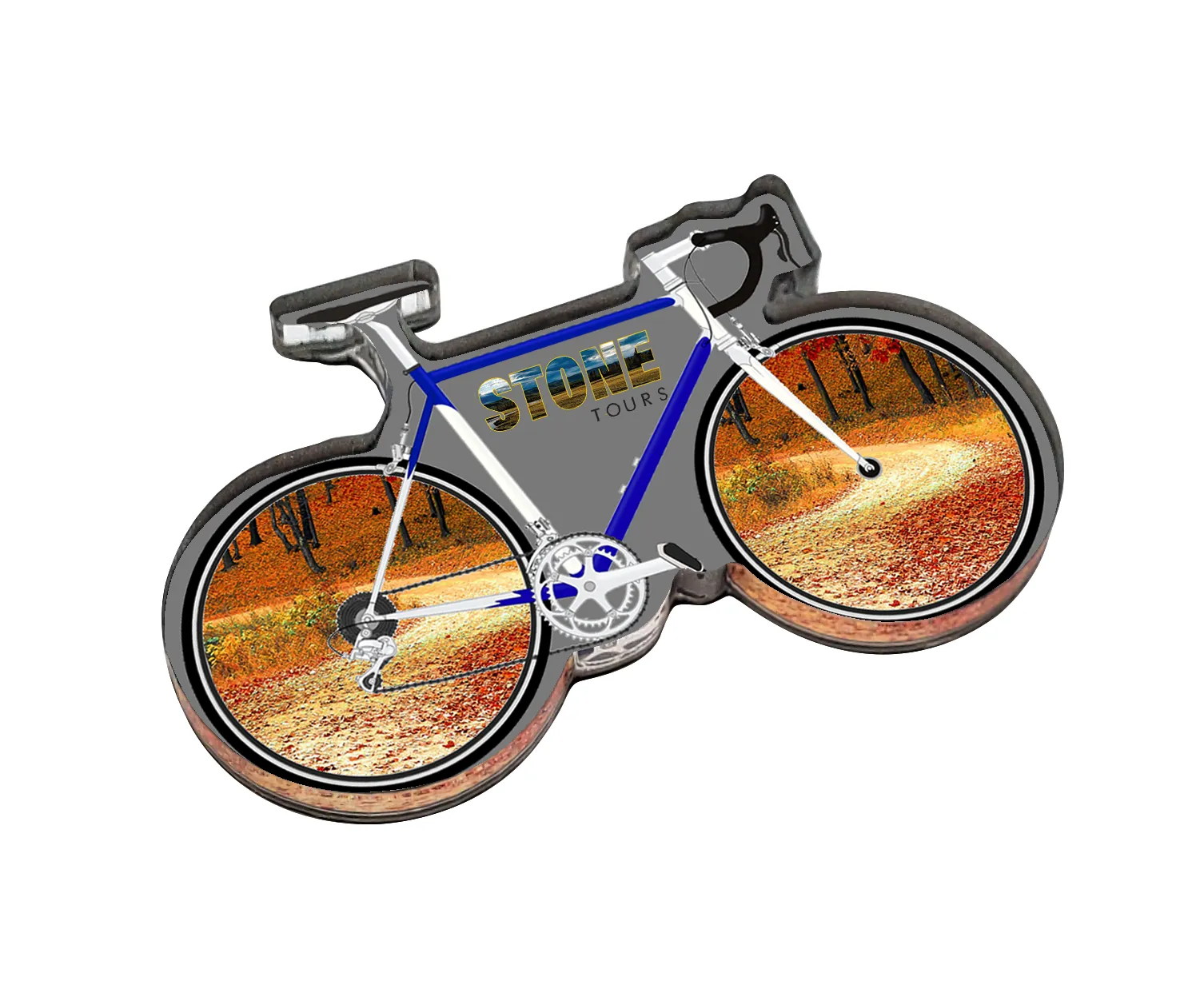 1/4" Acrylic Bicycle Magnet