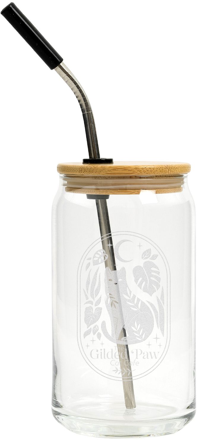 ETCHED CAN GLASS 16 OZ 15
