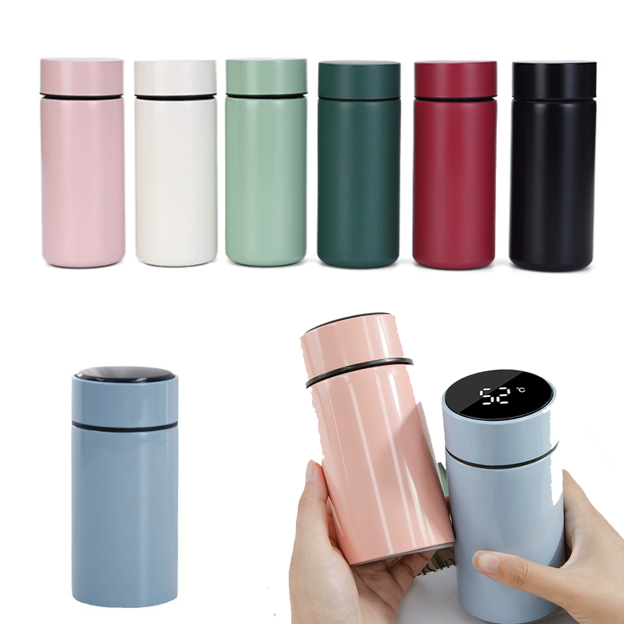 6.8 Oz Portable Smart Temperature Display Thermos Bottle Custom 2