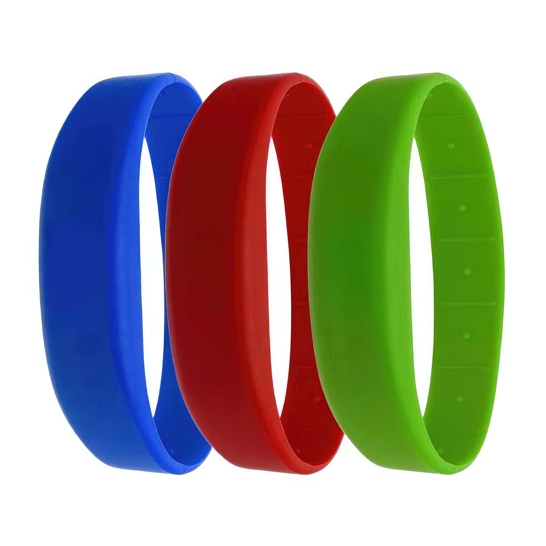 RFID Rewritable Writable Silicone Wristband Black Adult Size 1