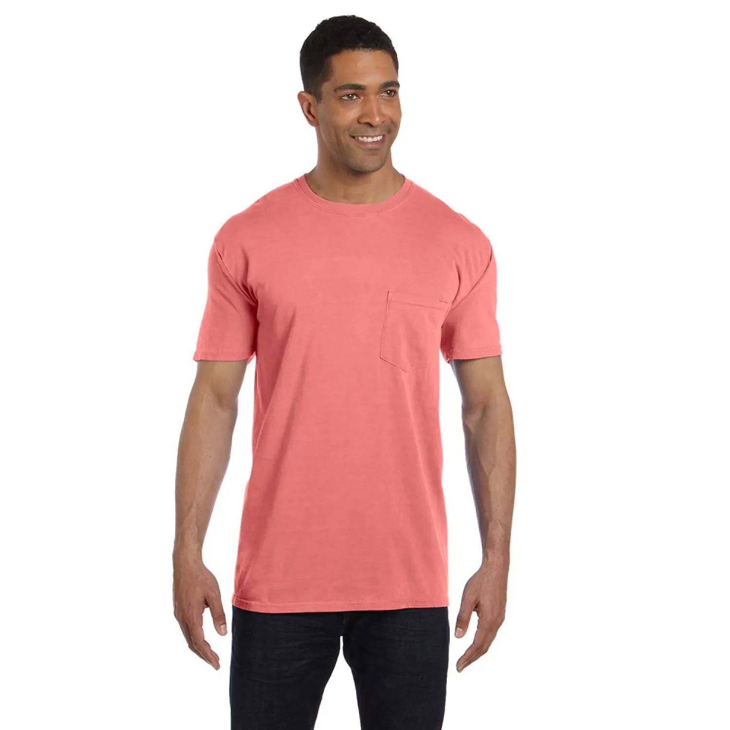 COMFORT COLORS ADULT HEAVYWEIGHT 6.1 OZ. POCKET T-SHIRT 75