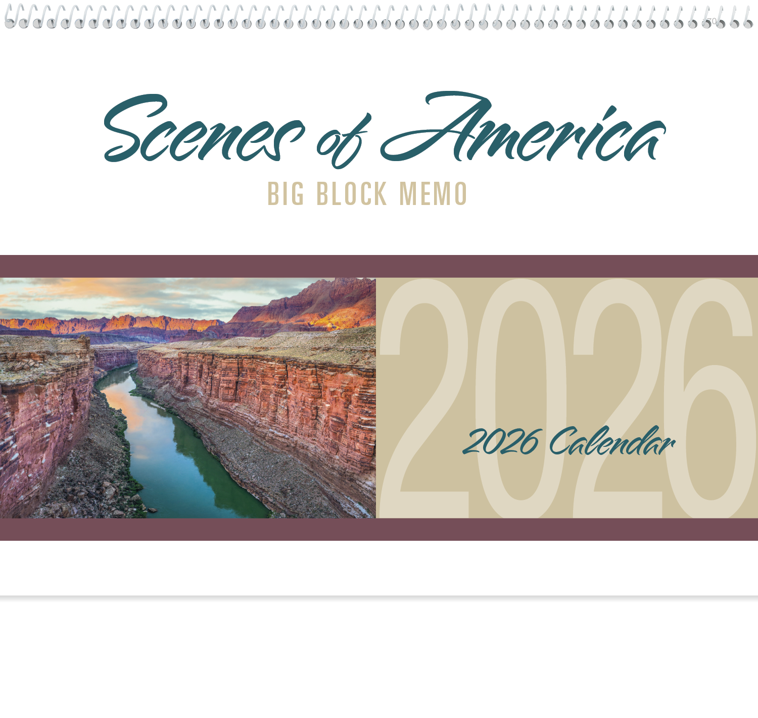 Triumph® Calendars Scenes of America Big Block Memo Calendar 2