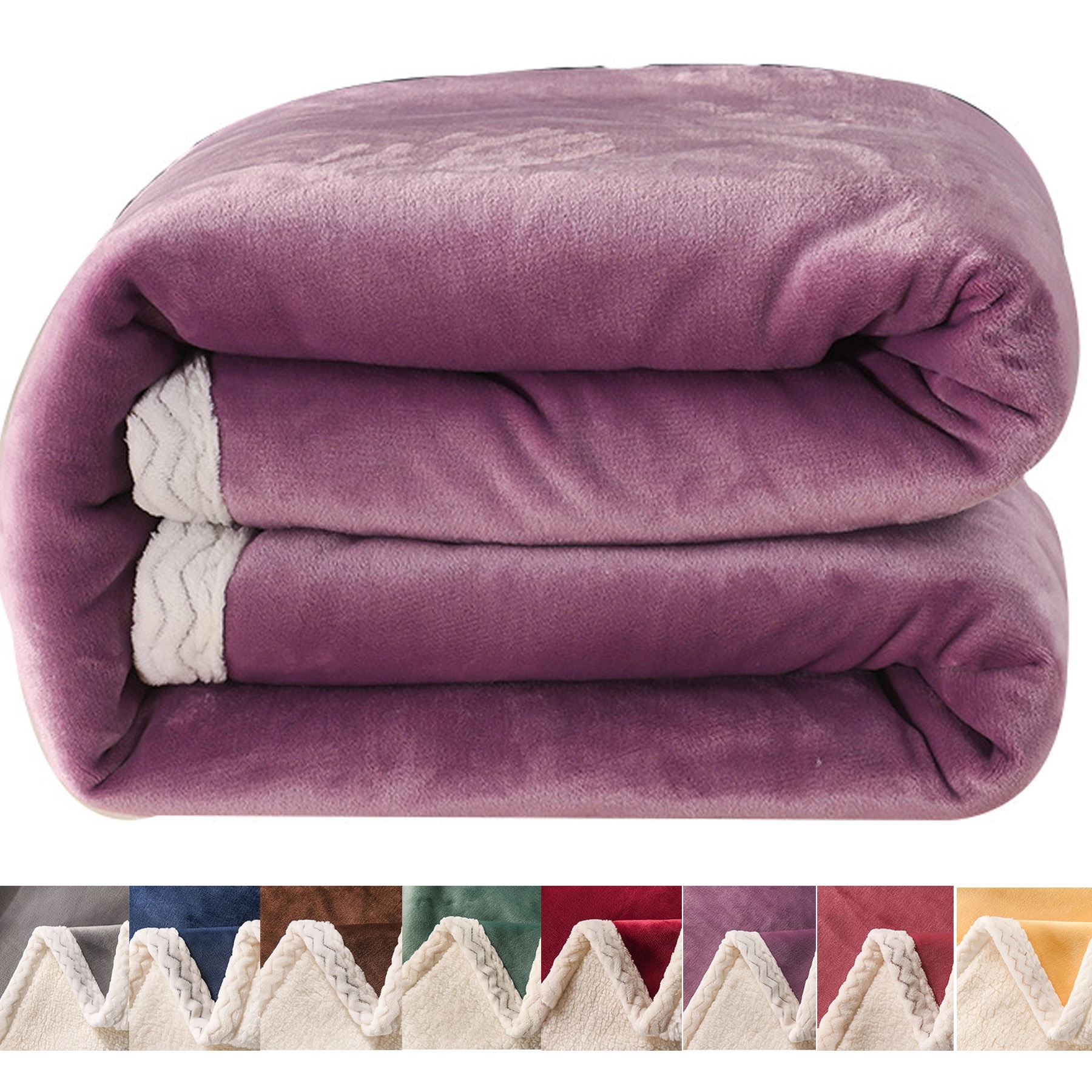 Sherpa Fleece Throw Blanket 4