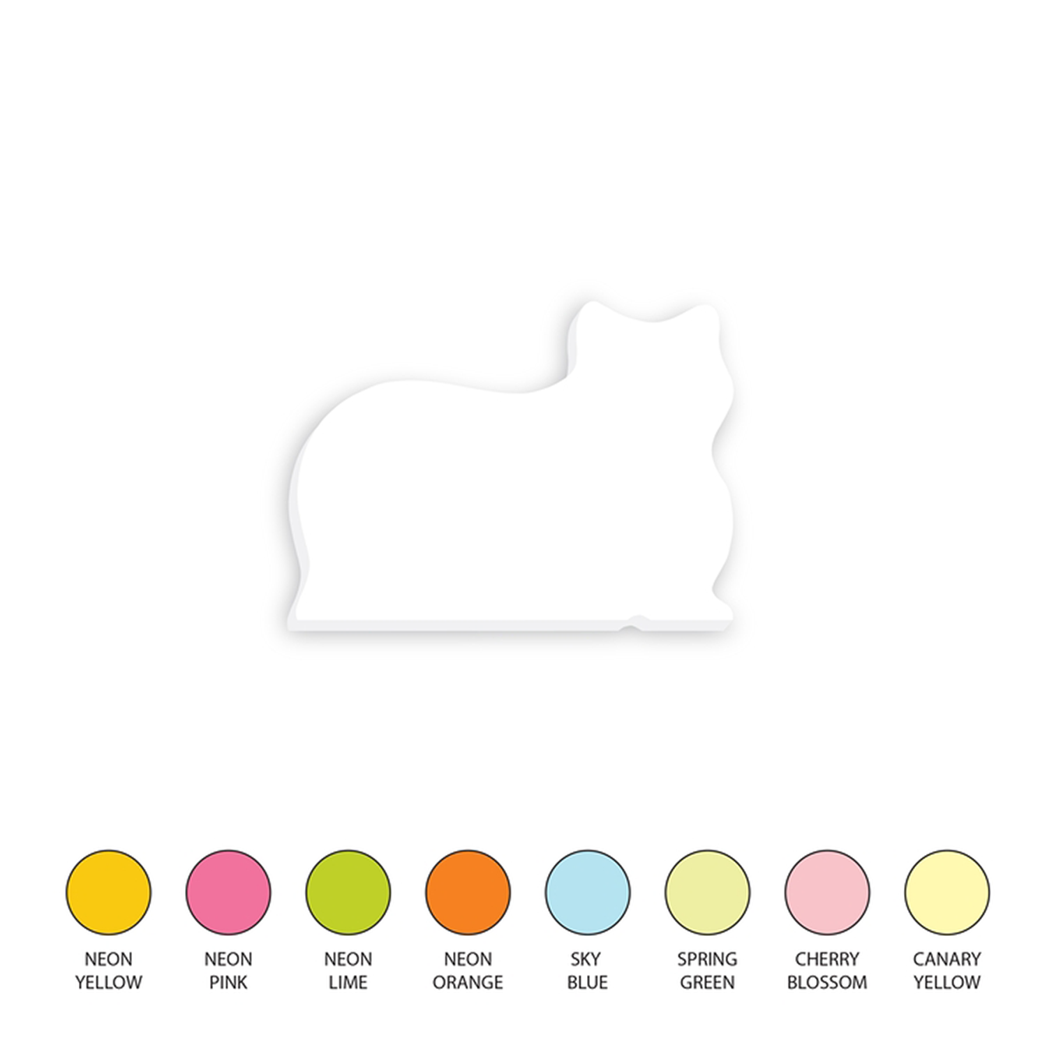 Cat Shaped Post-it® Notes - 25 Sheets 11
