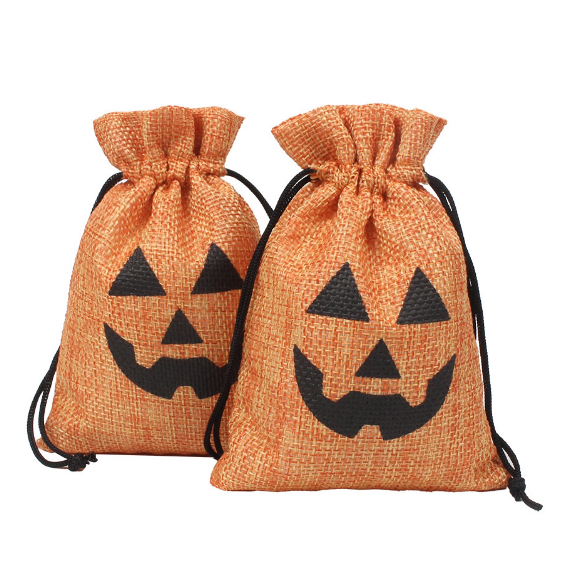 Halloween Burlap Drawstring Candy Bag 6