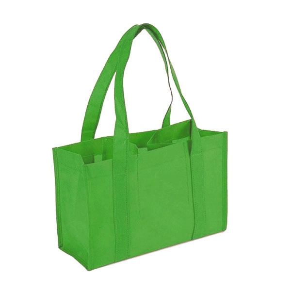 Custom Non-Woven 3-Bottle Wine Tote Bag 2