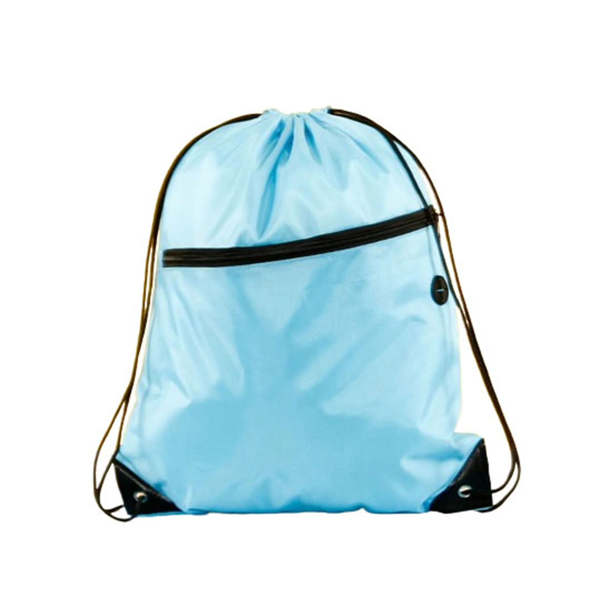 Zipper Pocket Pull String Backpack Bags 4