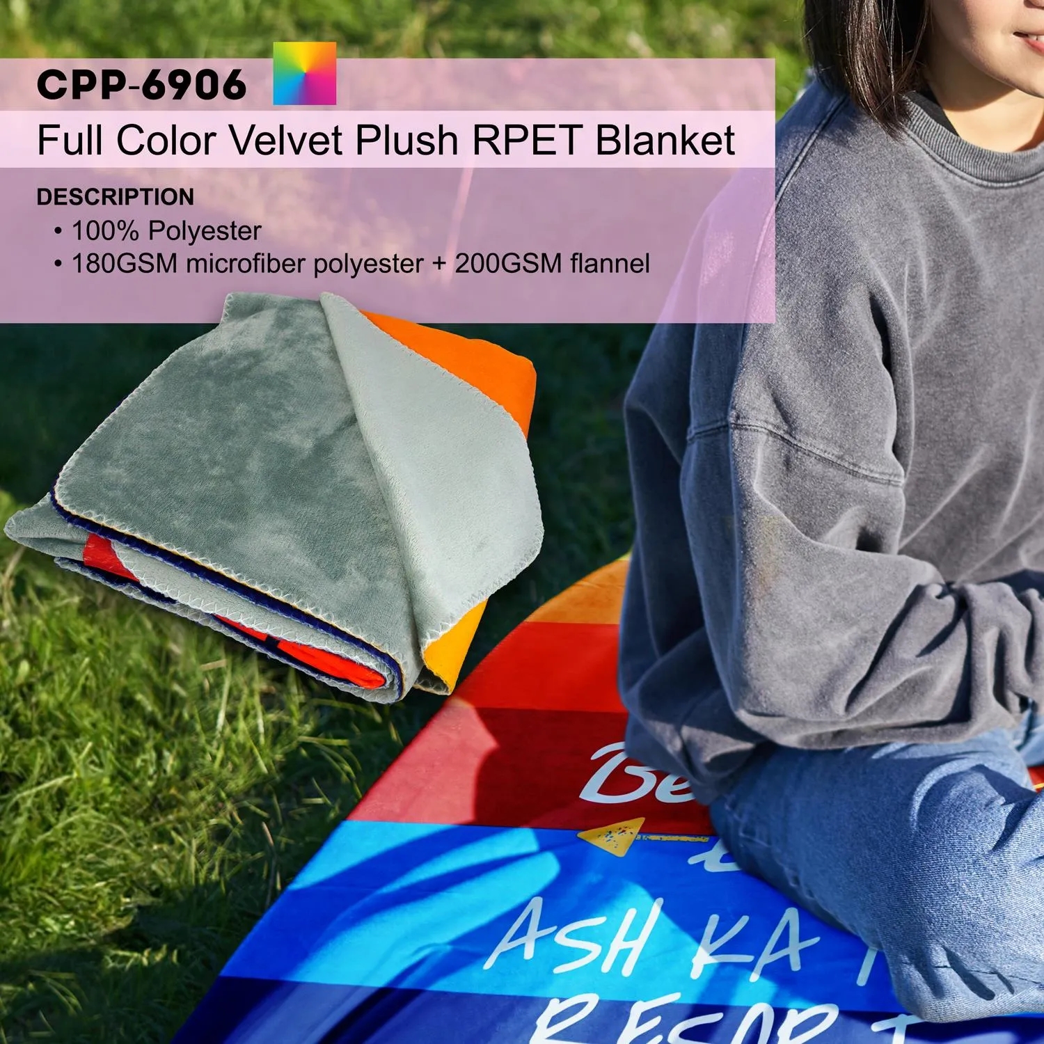 Soccer Velvety Recycled Plush Blanket 4