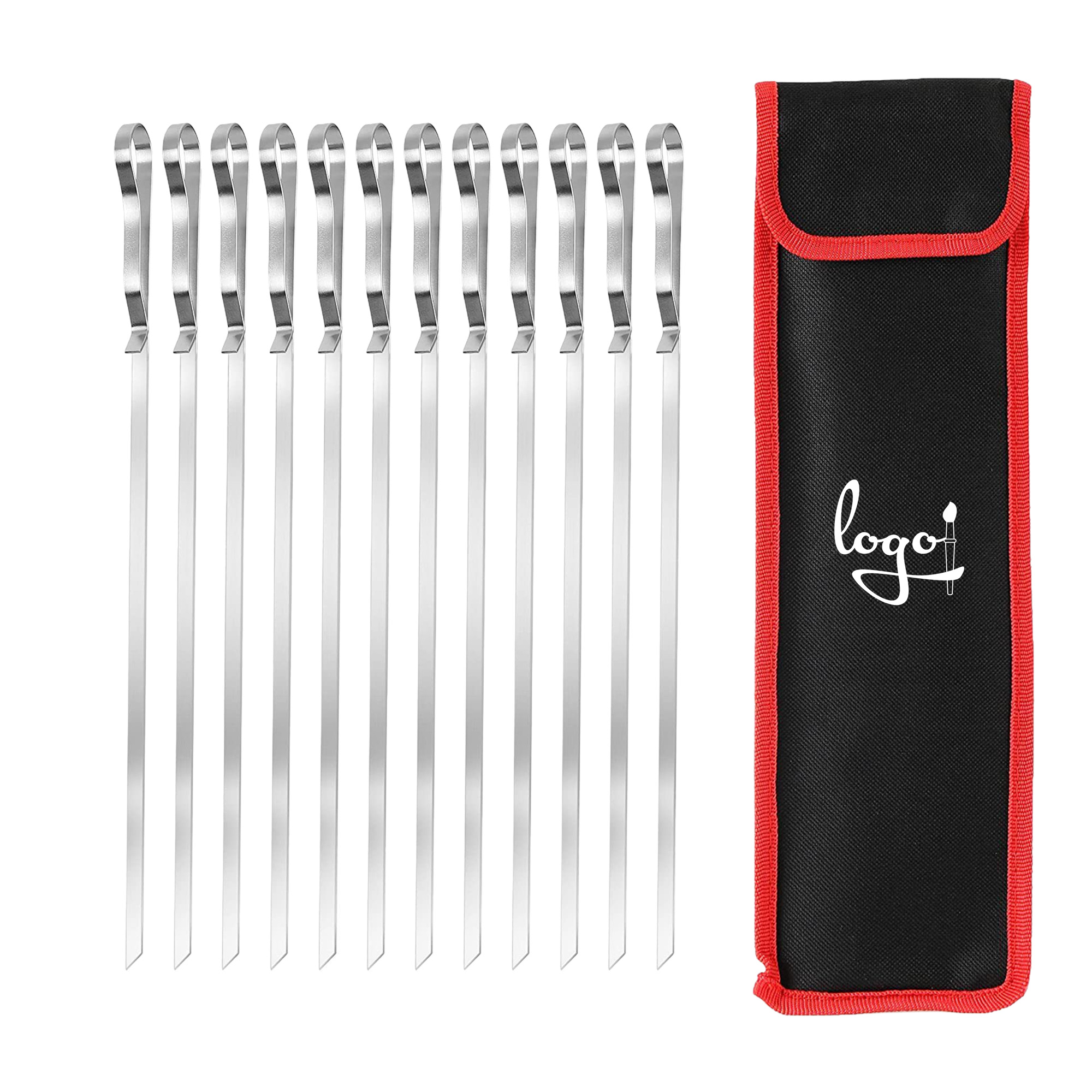 Stainless Steel Grilling Barbecue Skewers 4