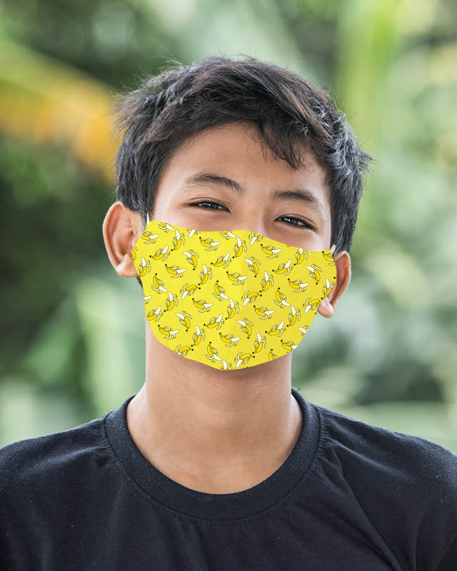 Adjustable Stretch Youth / Small 2 Ply Structured Face Mask 2