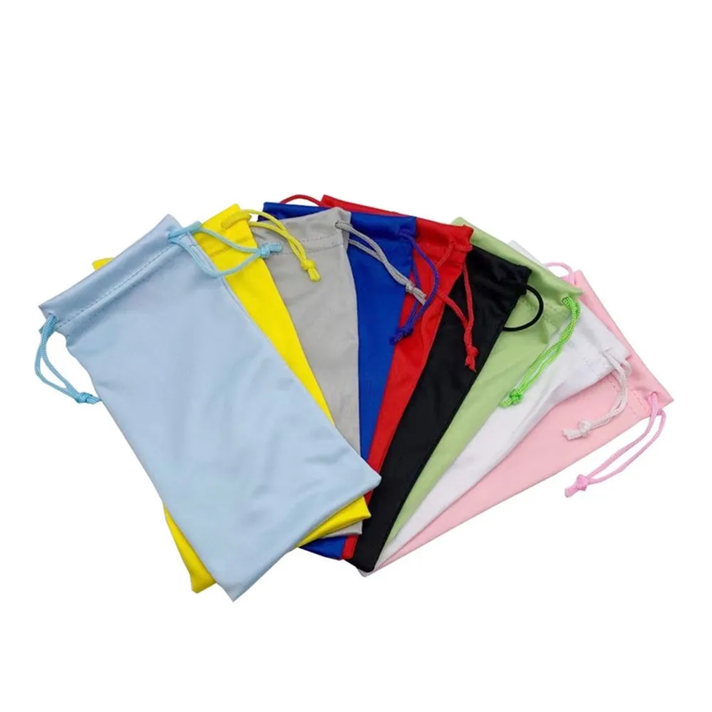 Sunglasses Microfiber Pouch Eyeglasses Drawstring Clean Bag 4