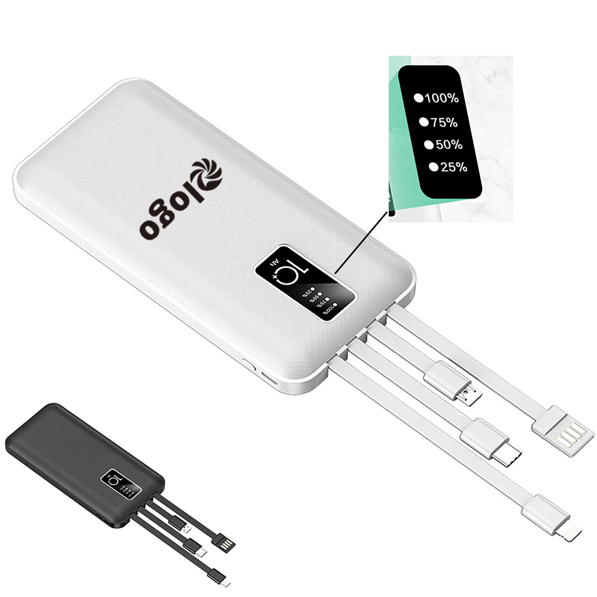 10000mAh 4 in 1 Power Bank