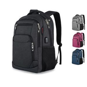Multi-function Laptop Bag Travel School Backpack With USB Charging 3