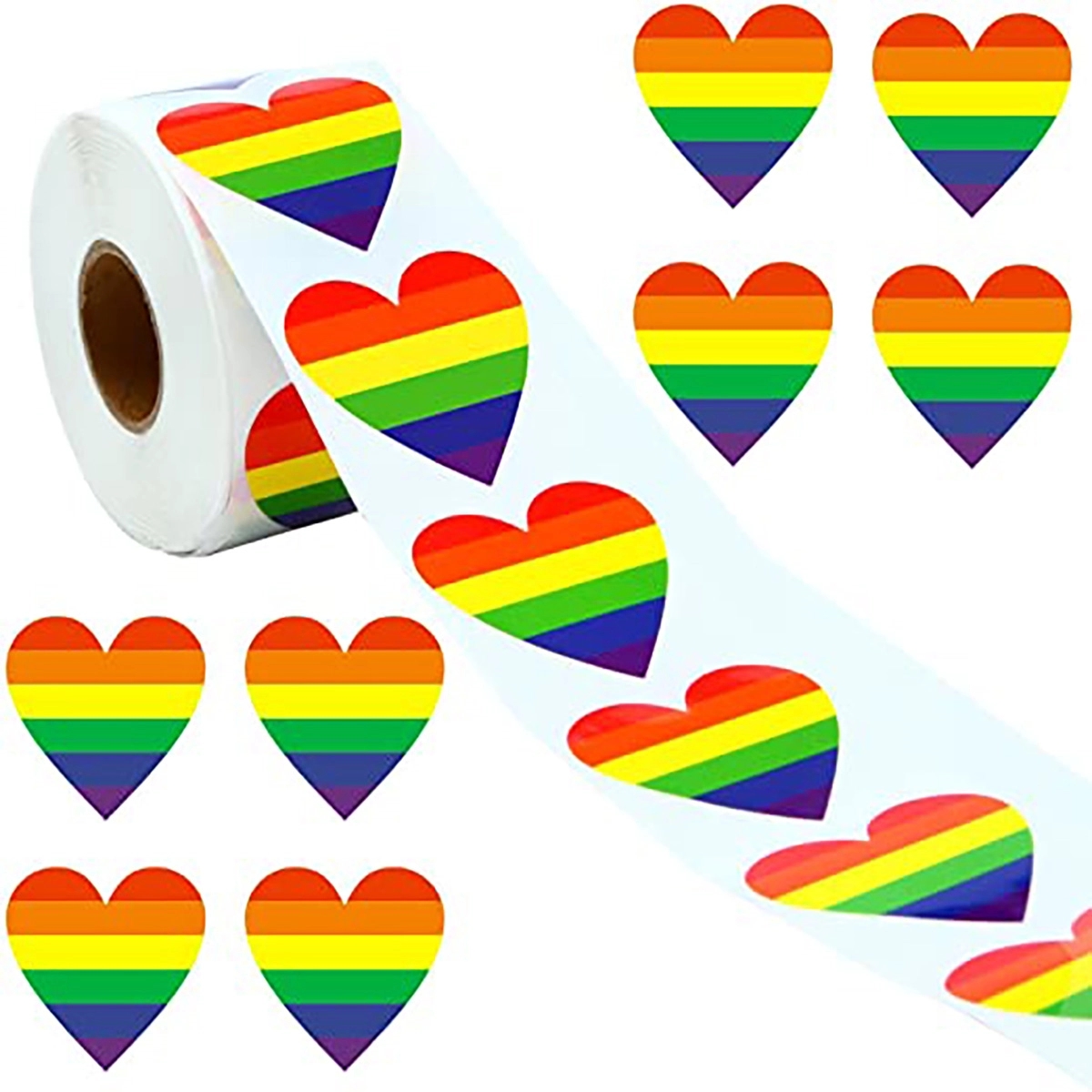 Lgbt Rainbow Heart Stickers 3