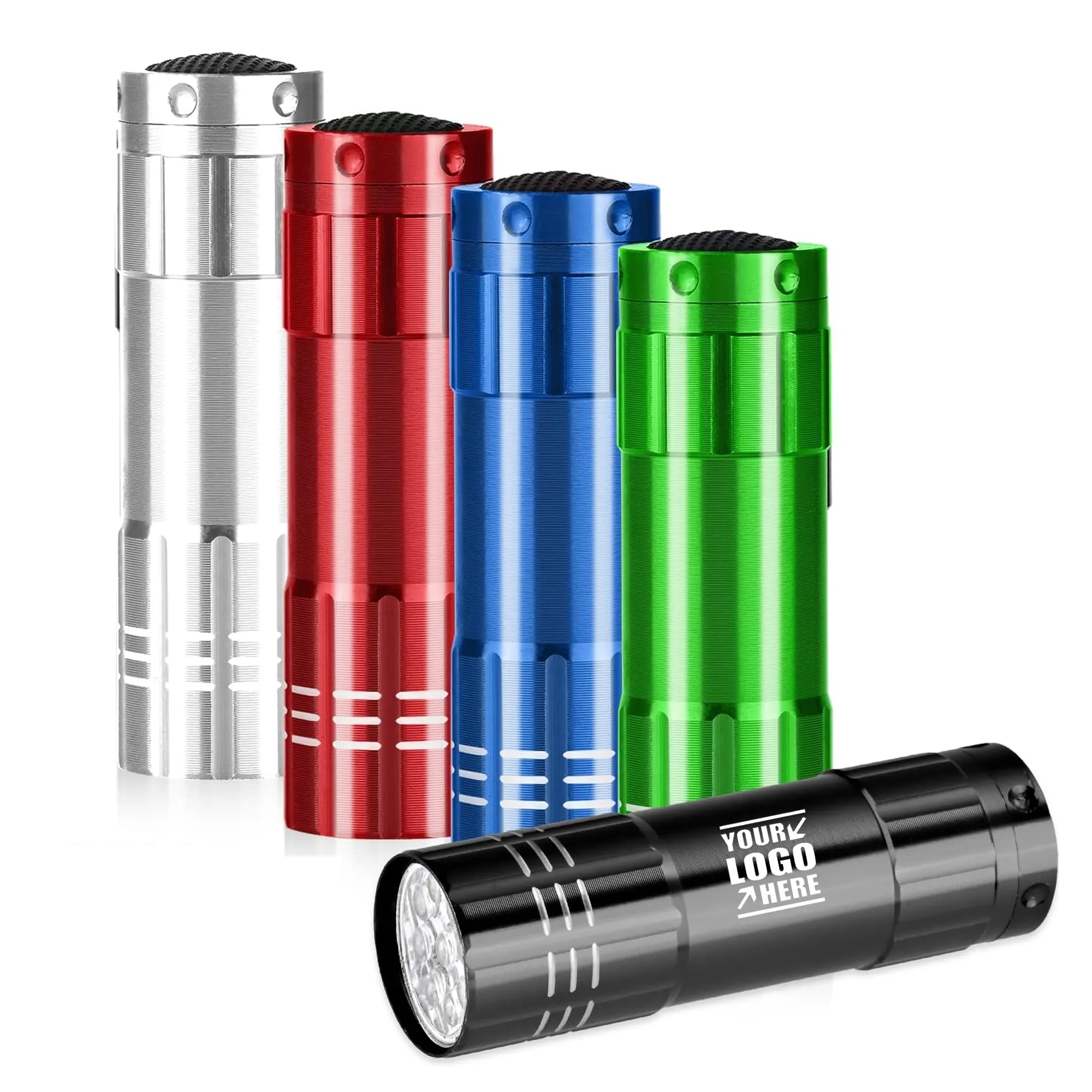 Aluminum 9 LED Flashlight with Strap 3