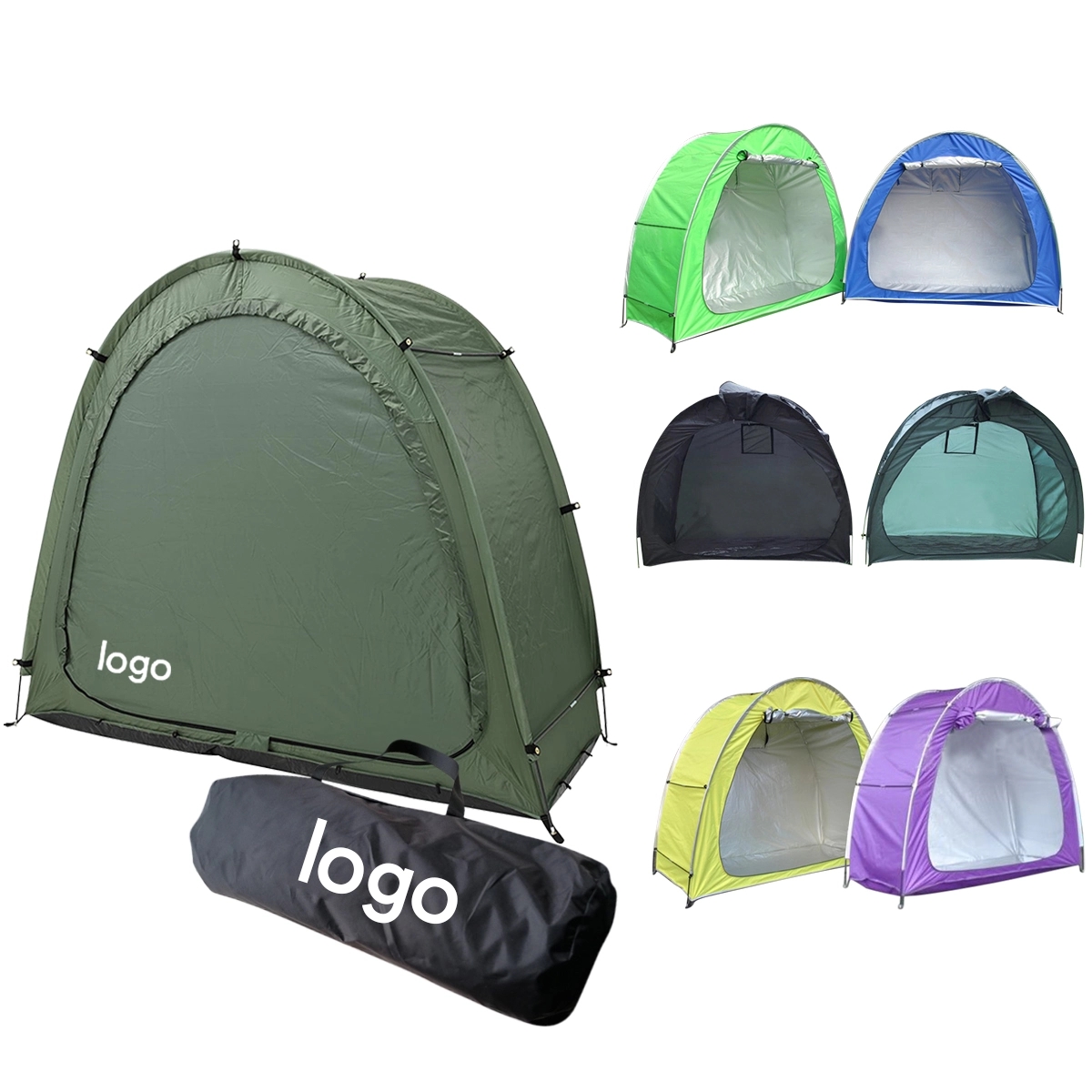210D Waterproof Coated Oxford Bike Storage Tent MOQ 50PCS