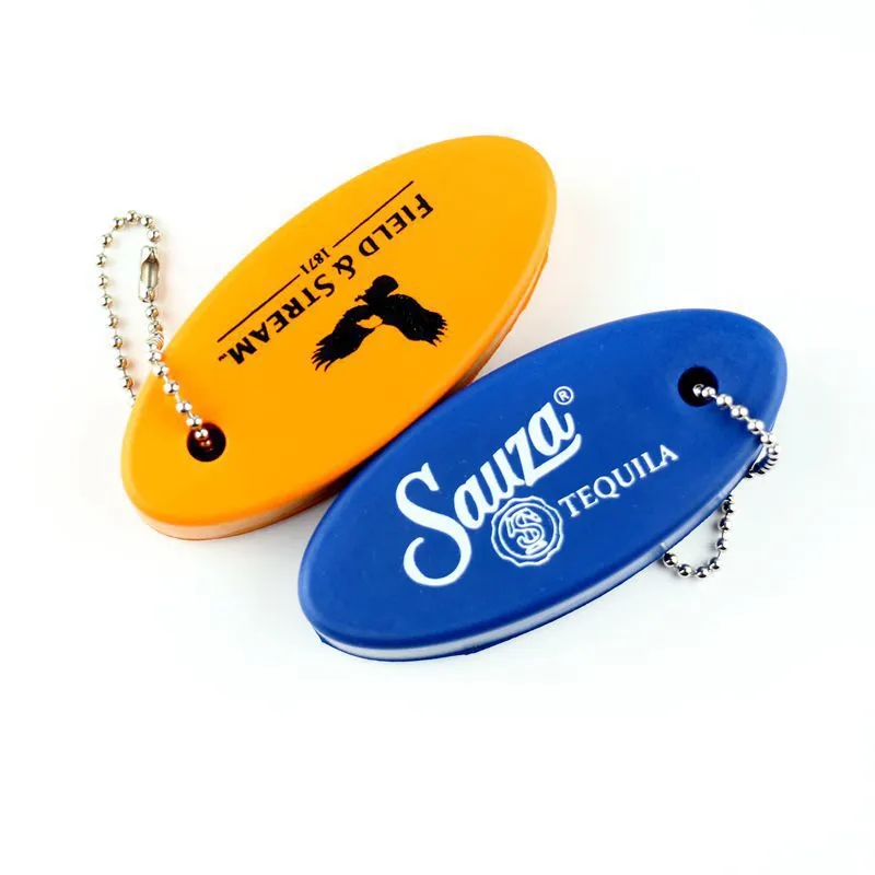 Oval PU Float Keychain 8