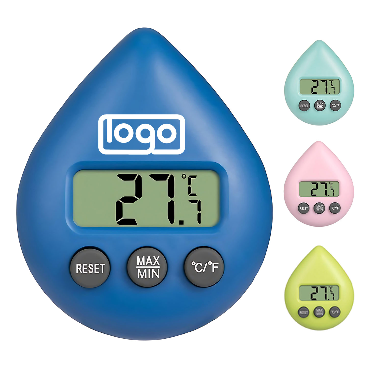 Teardrop-shaped Indoor Electronic Thermometer