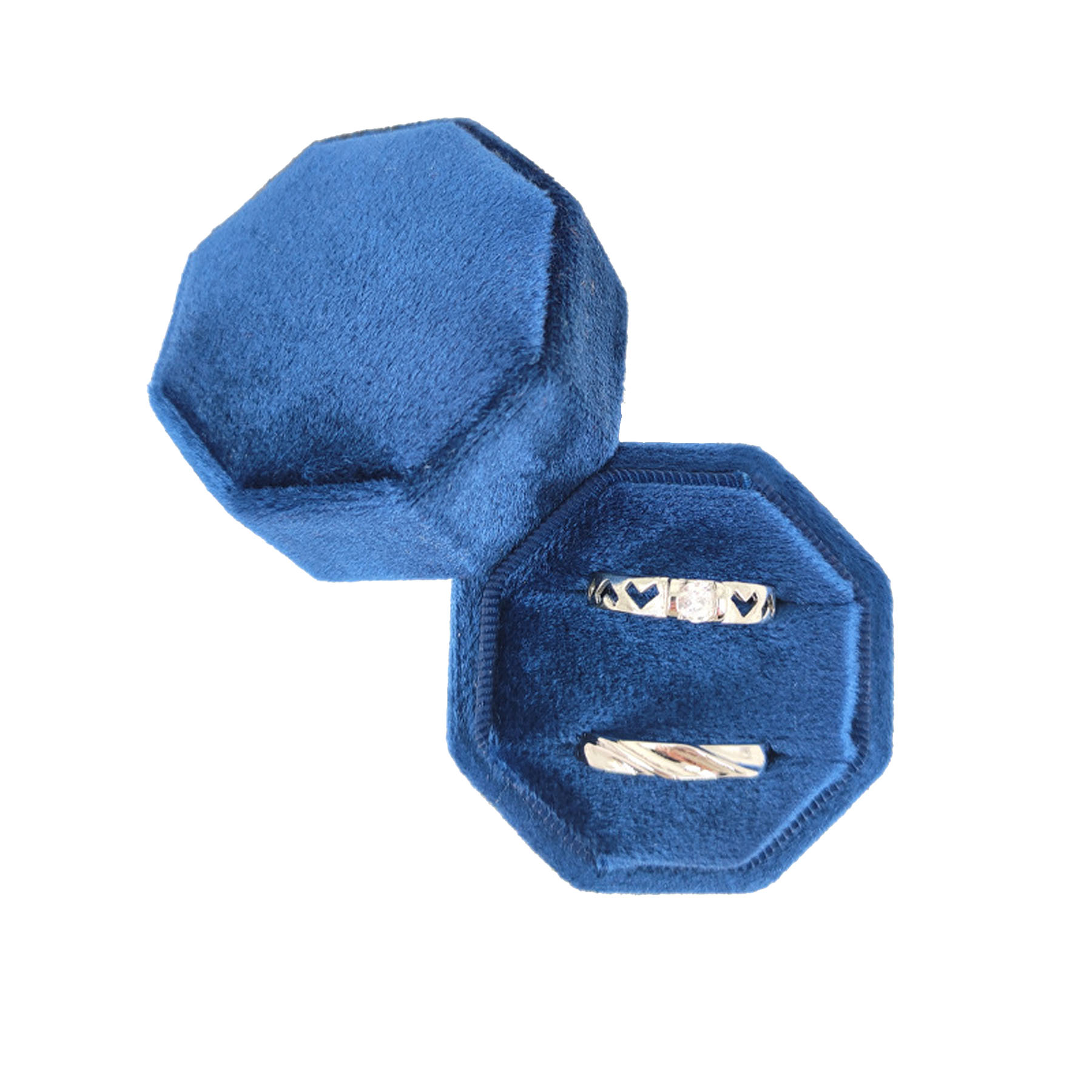 Velvet Octagon Ring Box 7