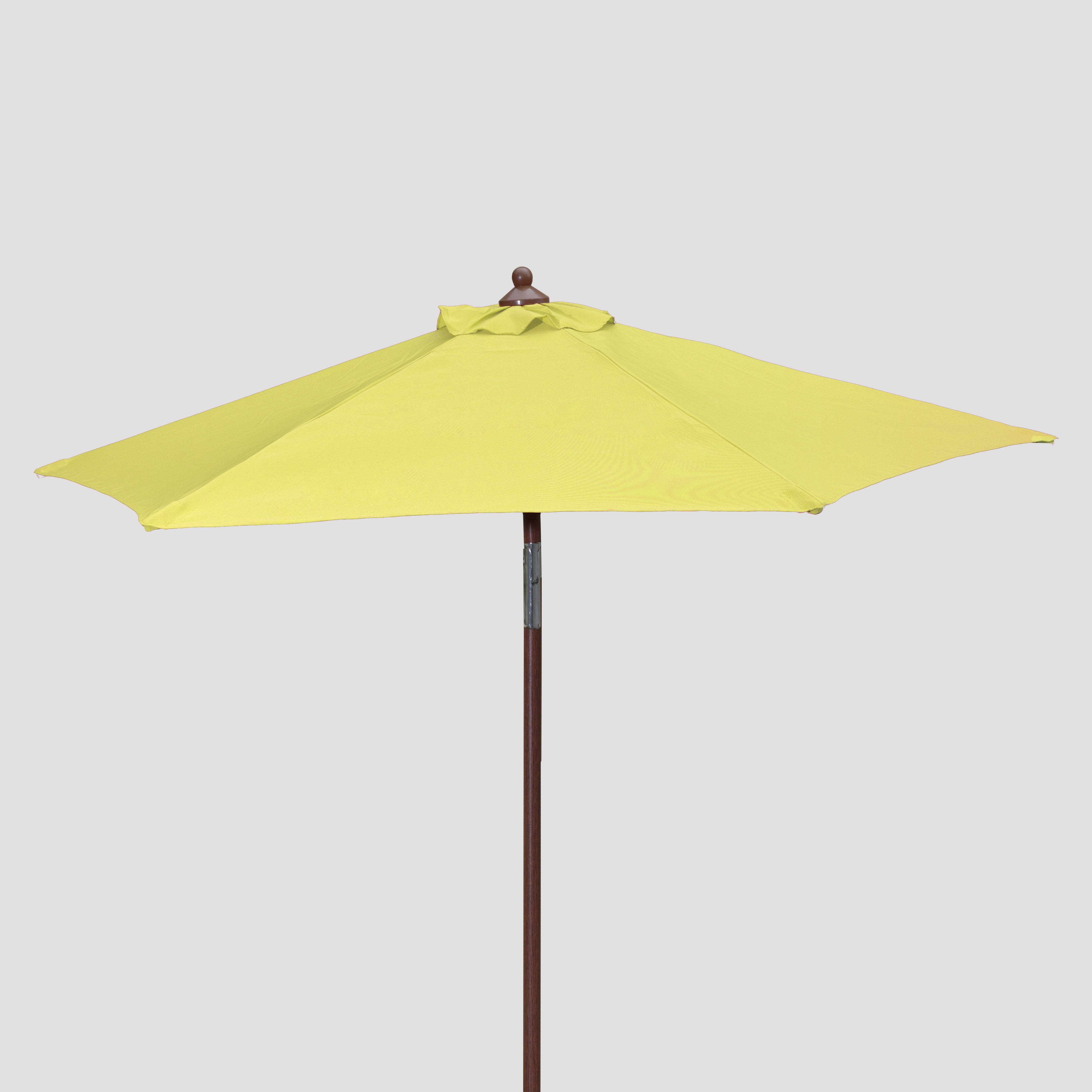 7' Wood Look Market Umbrella with Tilt