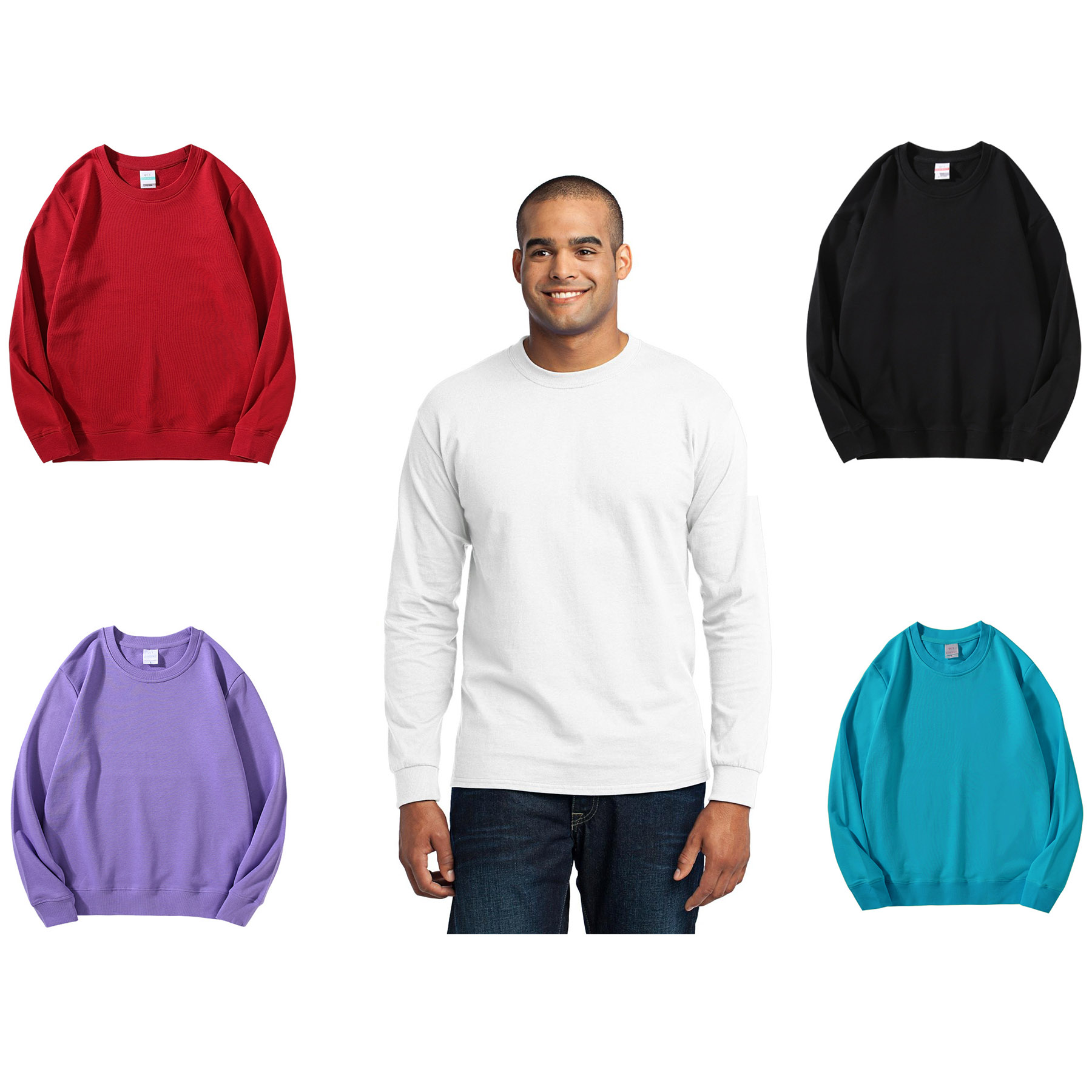 Pure Cotton Round Neck T-shirt 1