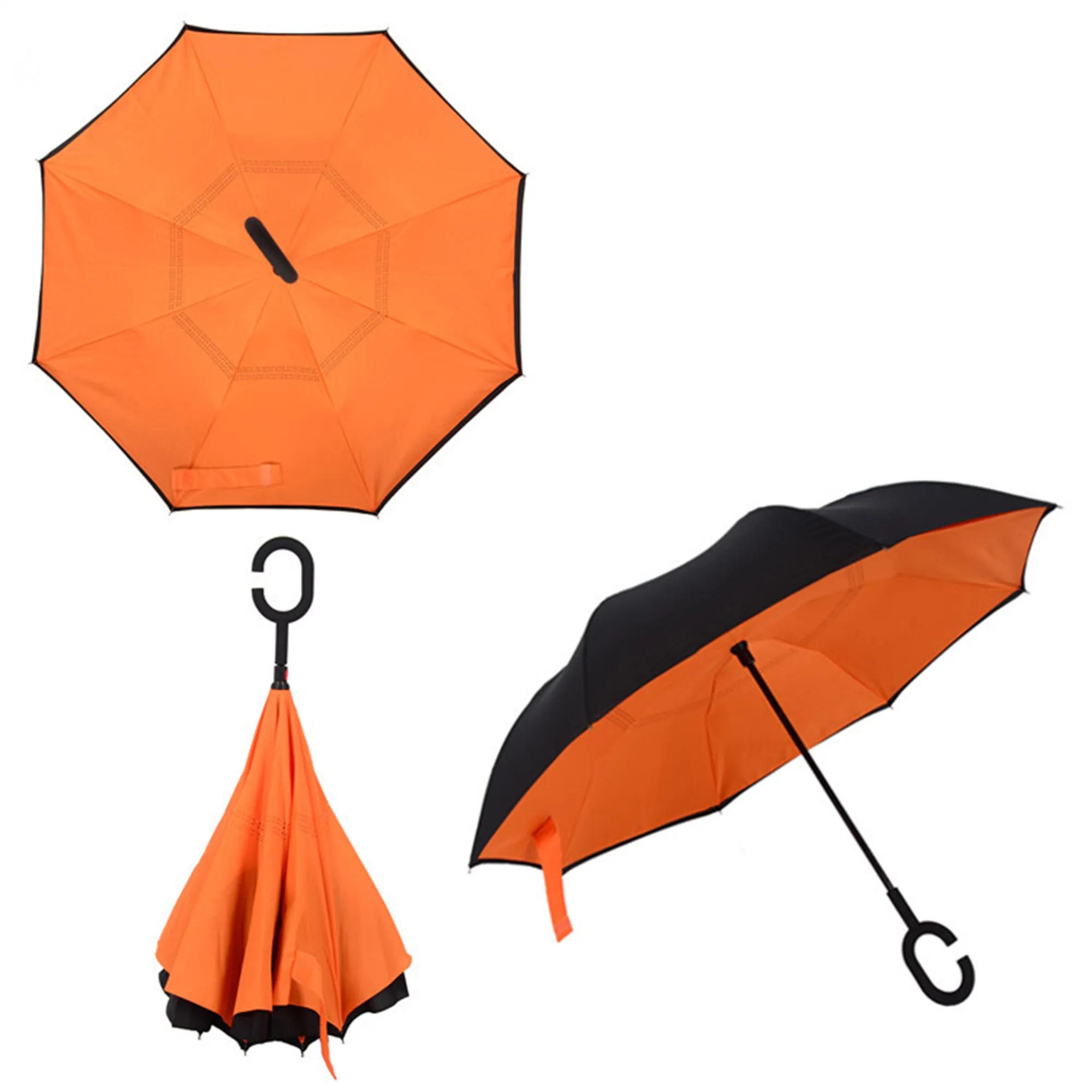 Double Layer Inversion Umbrella W/ C-Handle 3