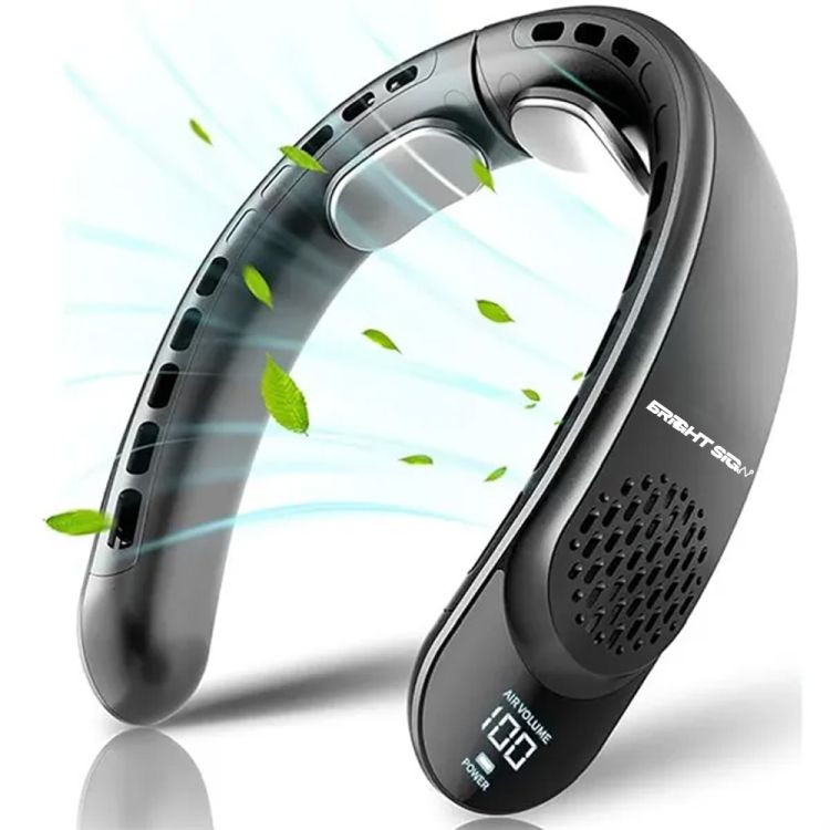 Digital Display Bladeless Neck Cooling Fan 2
