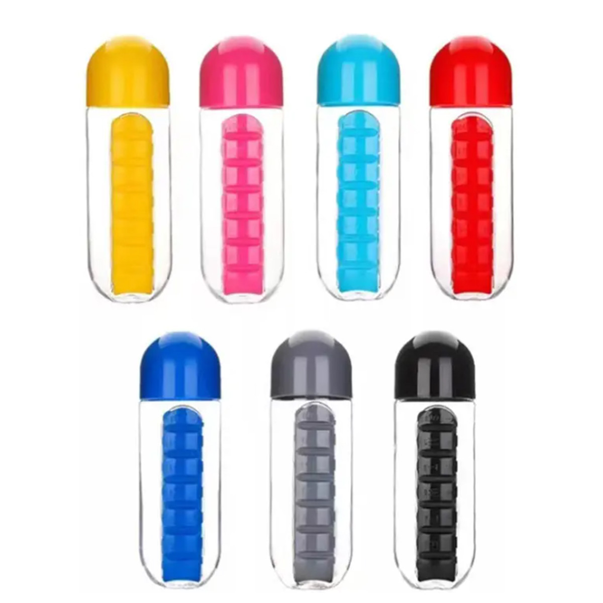 2-in-1 Pill Organizer Water Bottle 7