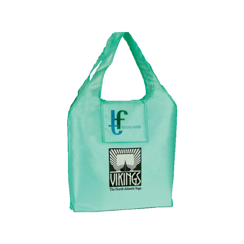 Convenient Fold-Up Nylon Shopping Tote Bag 2