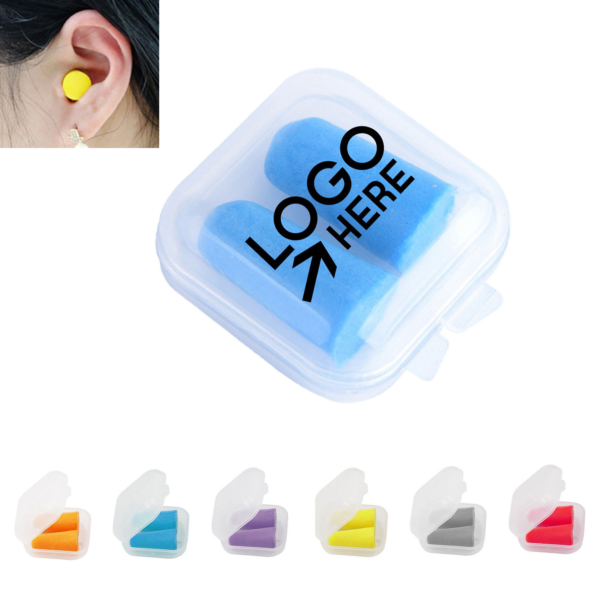 PU Foam Earplugs With Case 2