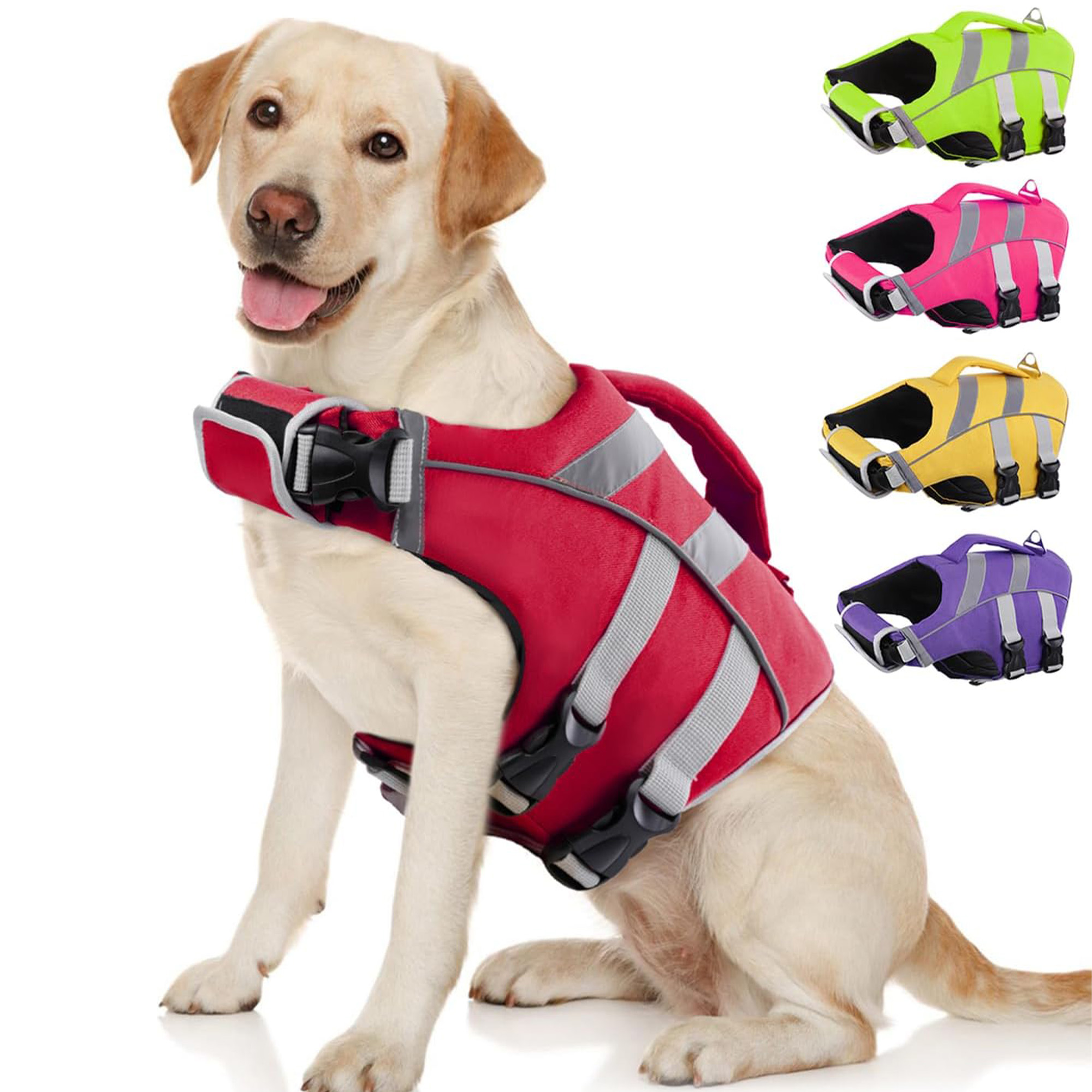 MOQ 10pcs Dog Life Jacket with Reflective Stripes 2
