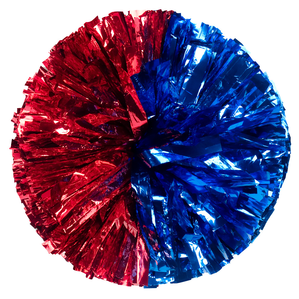 Custom Metallic Show Pom - Half & Half Style 16