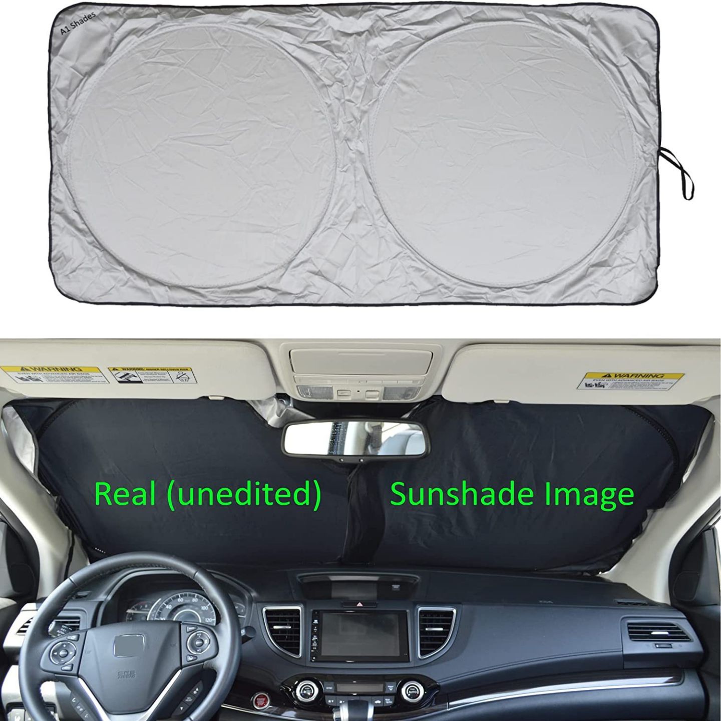 Double Circle Car Sun Shade 4