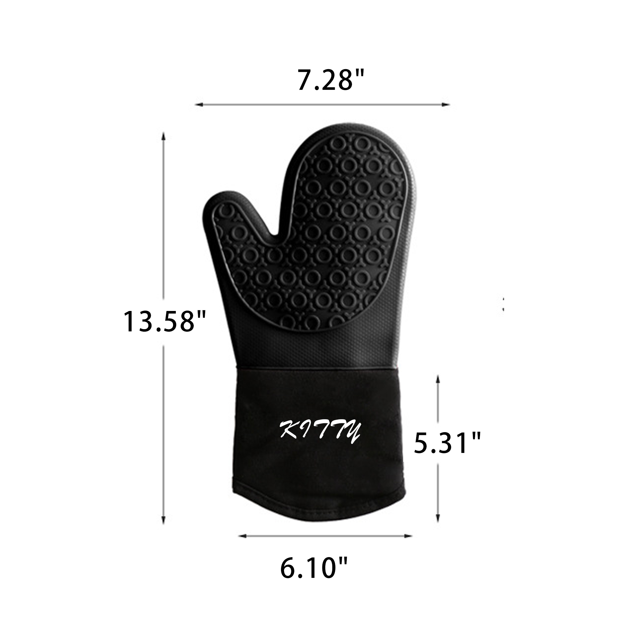 Silicone Oven Mitts Ultra Heat 1