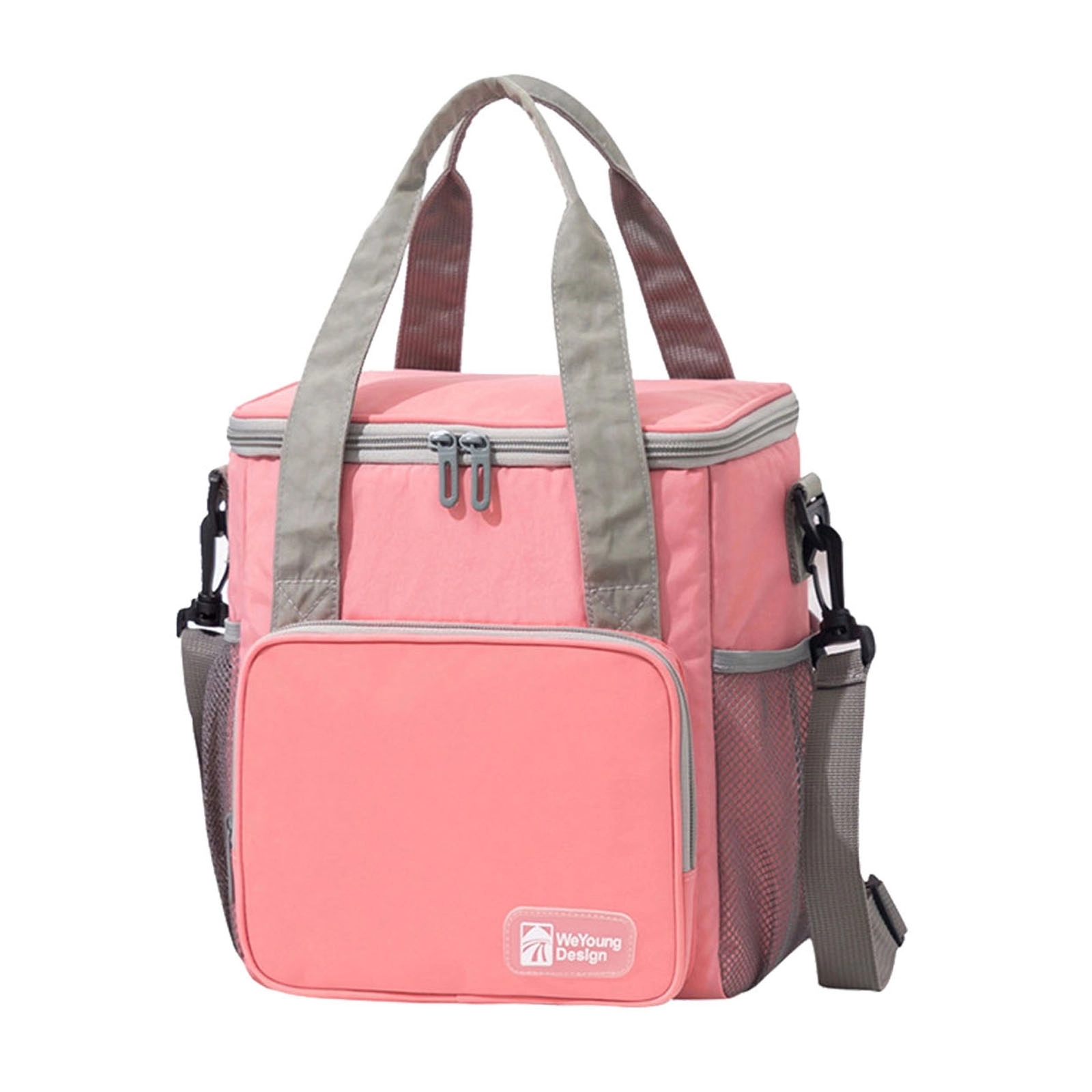 Portable Lnsulated Lunch Bag w/ Mesh Pocket 4