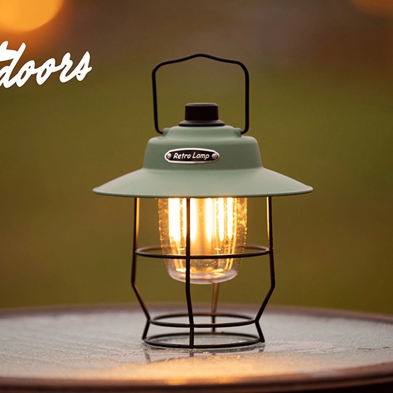Retro Outdoor Camping Light & Picnic Lantern with Power Bank 2