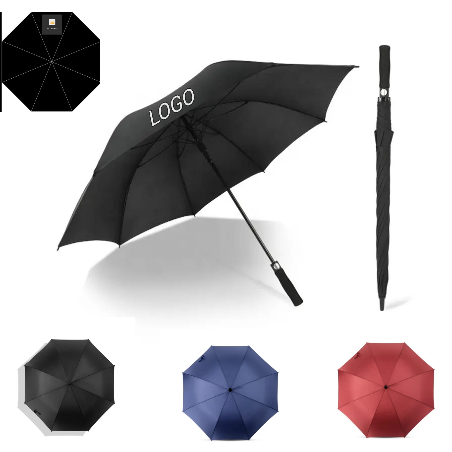The 59" Arc UV Protection Golf Umbrella