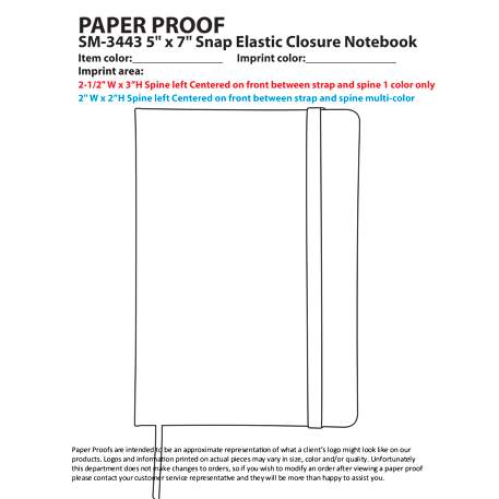 FSC® Mix 5" x 7" Snap Elastic Closure Notebook 52