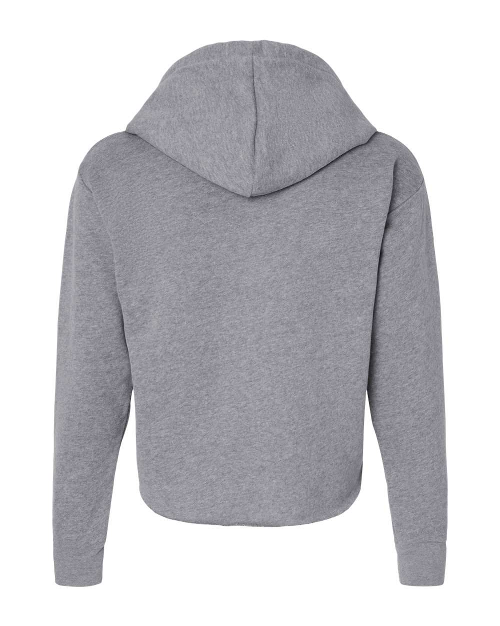 Women's Laguna Sueded Raw Edge Crop Hoodie Sweatshirt - 9384 43