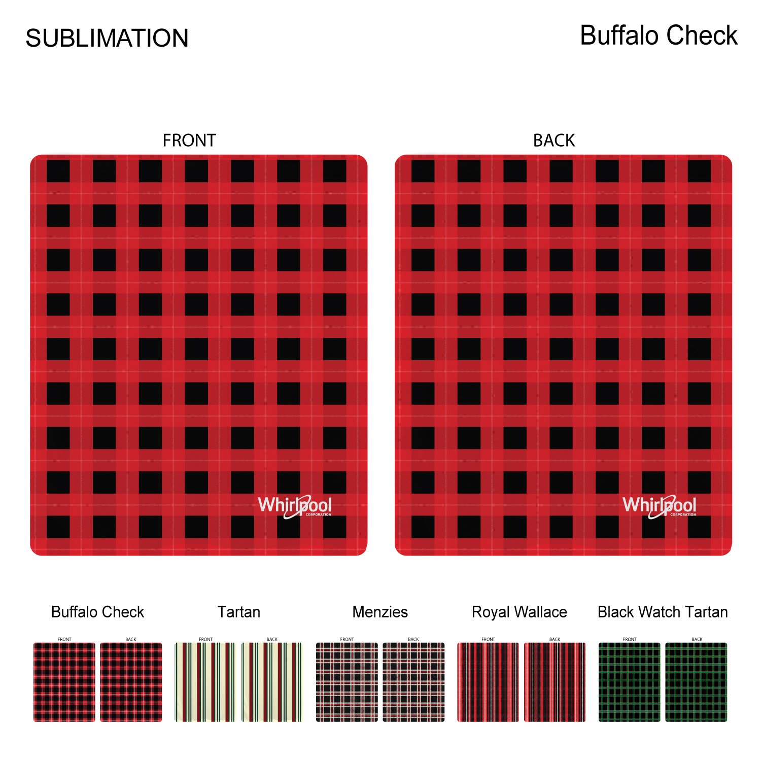 Stock Plaid Design Ultra Soft and Smooth Microfleece blanket, 50"x60", Sublimated 2 sides 3