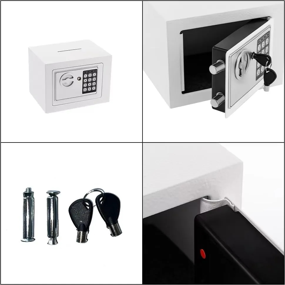 Small Safe Box With Digital Keypad & Keys 5