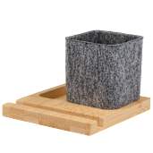 Recycled Felt & Bamboo Pen Holder 57