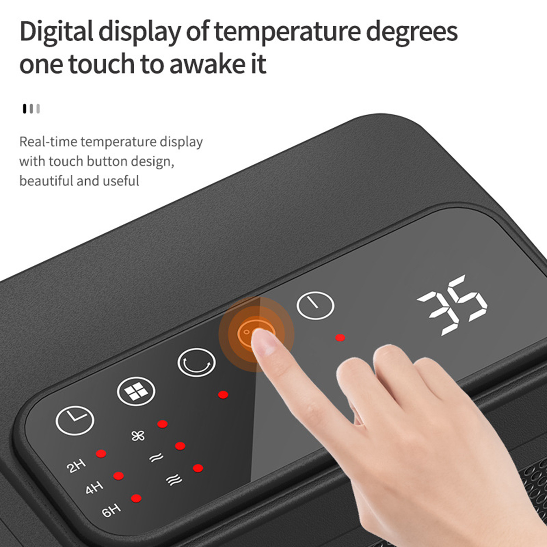 Portable Indoor 1200W Electric Heaters 2