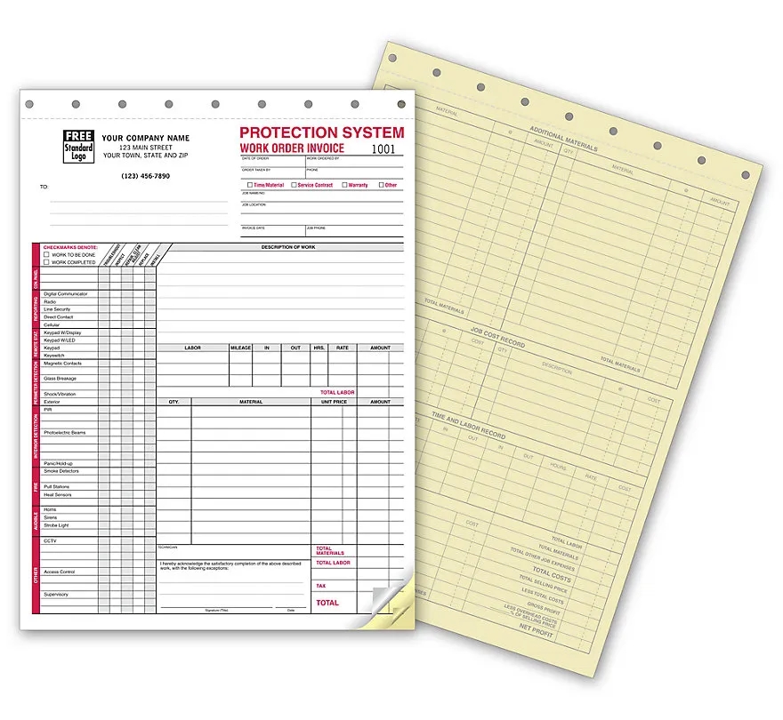 Protection - Security System Work Orders 2