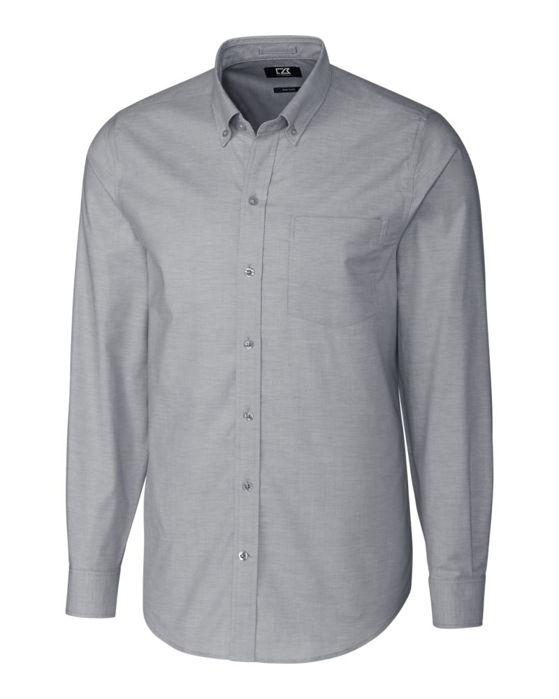 Stretch Oxford Mens Long Sleeve Dress Shirt